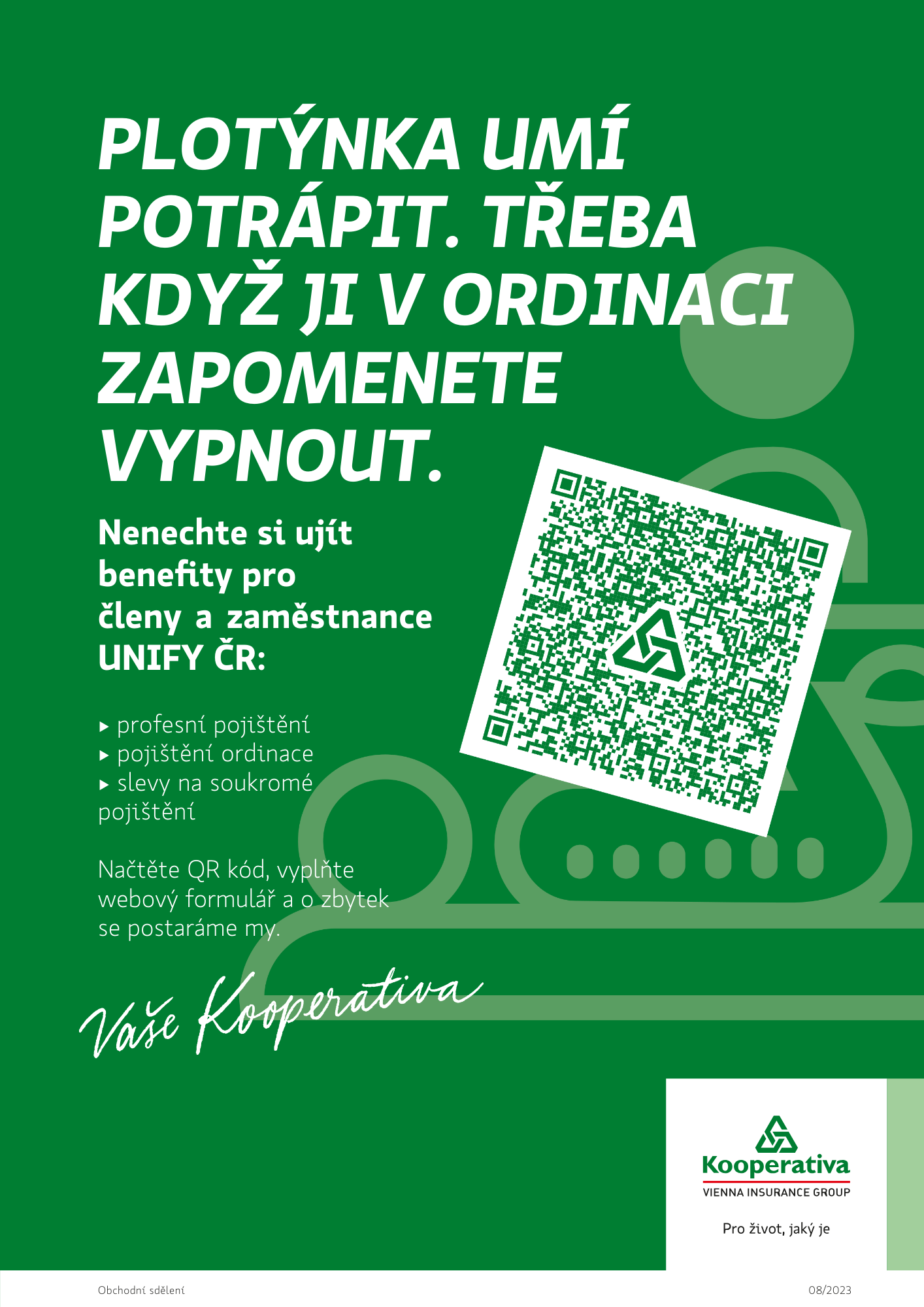 Spolupráce UNIFY ČR s pojišťovnou Kooperativa