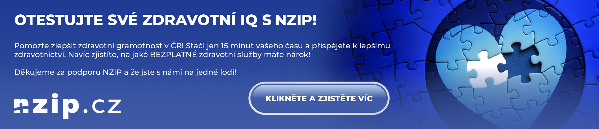 Jak si stojí vaše zdravotní IQ? Zjistěte to s NZIP a podpořte budování komunity se zájmem o své zdraví!
