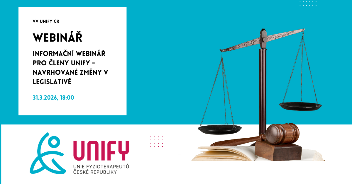 Informační webinář pro členy UNIFY - navrhované změny v legislativě
