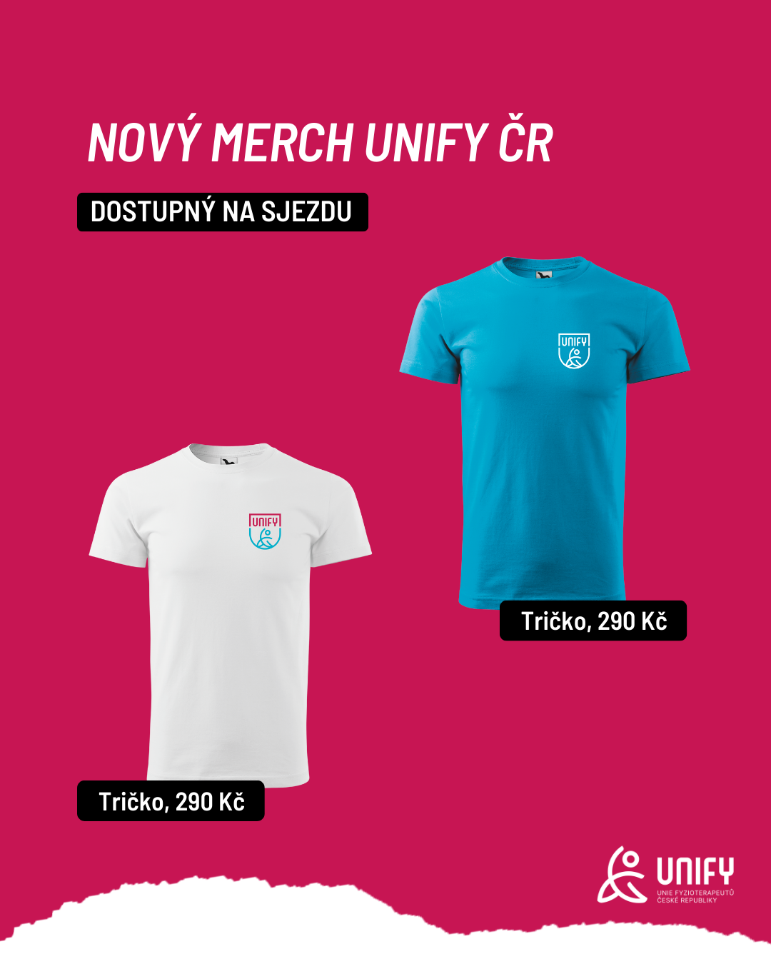 Merch v prodeji na Sjezdu UNIFY ČR